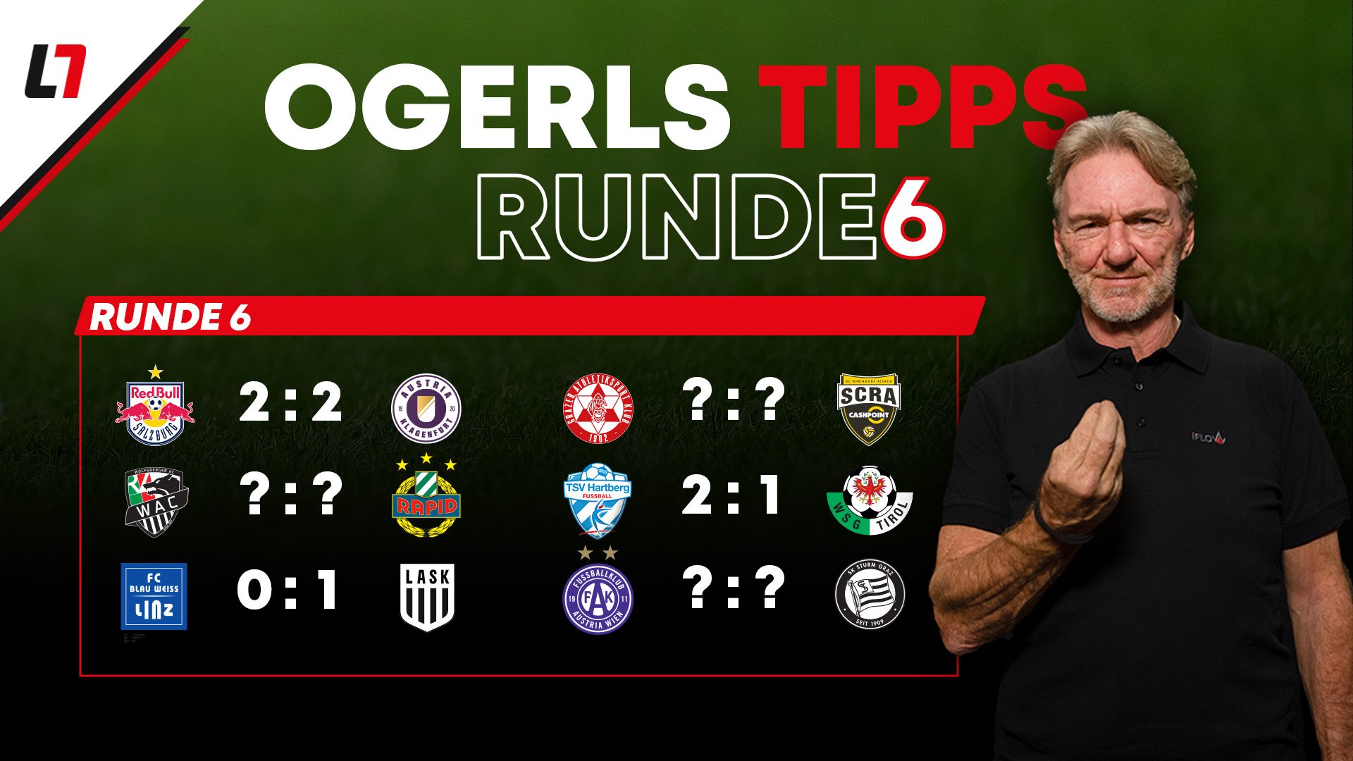 <a href='/de/daten/news/andy-ogris/' class='tag'>Andy Ogris</a> tippt gegen dich! Wer holt die Punkte in Runde 6?
