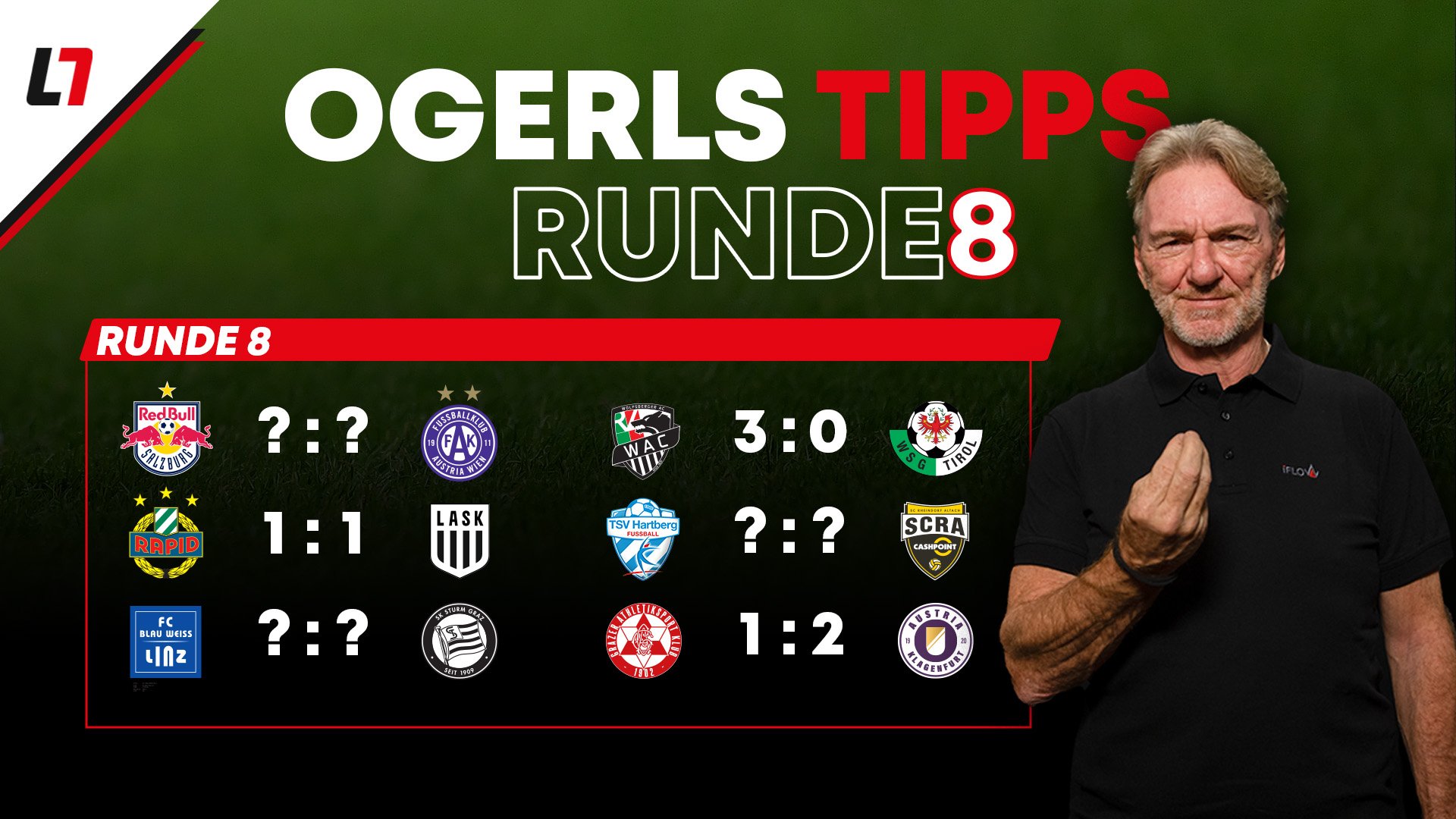 <a href='/de/daten/news/andy-ogris/' class='tag'>Andy Ogris</a> tippt: Wer holt die Punkte in Runde 8?