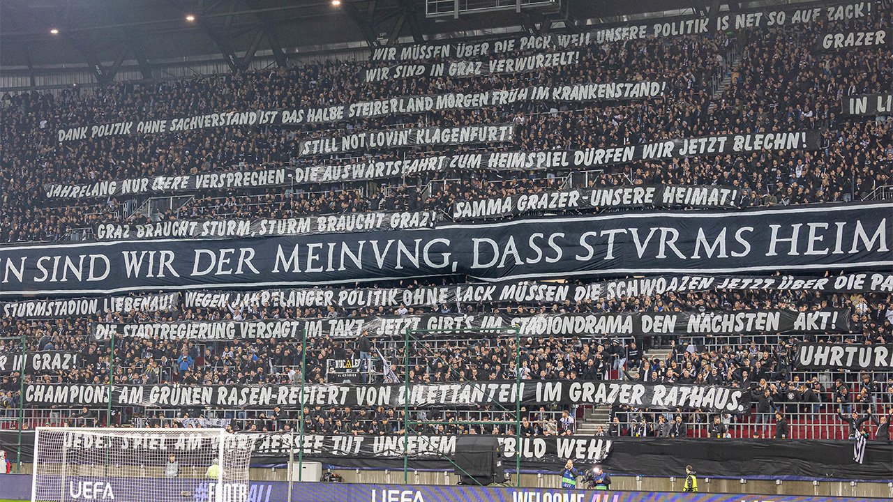 "Uhrturm statt Lindwurm": Sturm-Fans mit klarer Botschaft