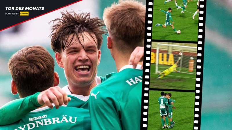 Rapid-Talent erzielt das Tor des Monats in LigaZwa