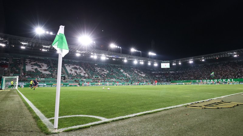 Neues Flutlicht für Rapids Allianz Stadion