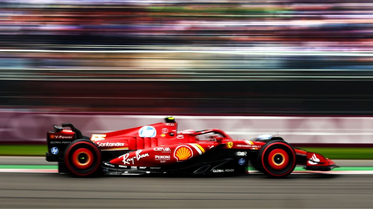 <a href='/de/daten/news/ferrari/' class='tag'>Ferrari</a>-Pole in Mexiko! Sainz schlägt Verstappen und Norris