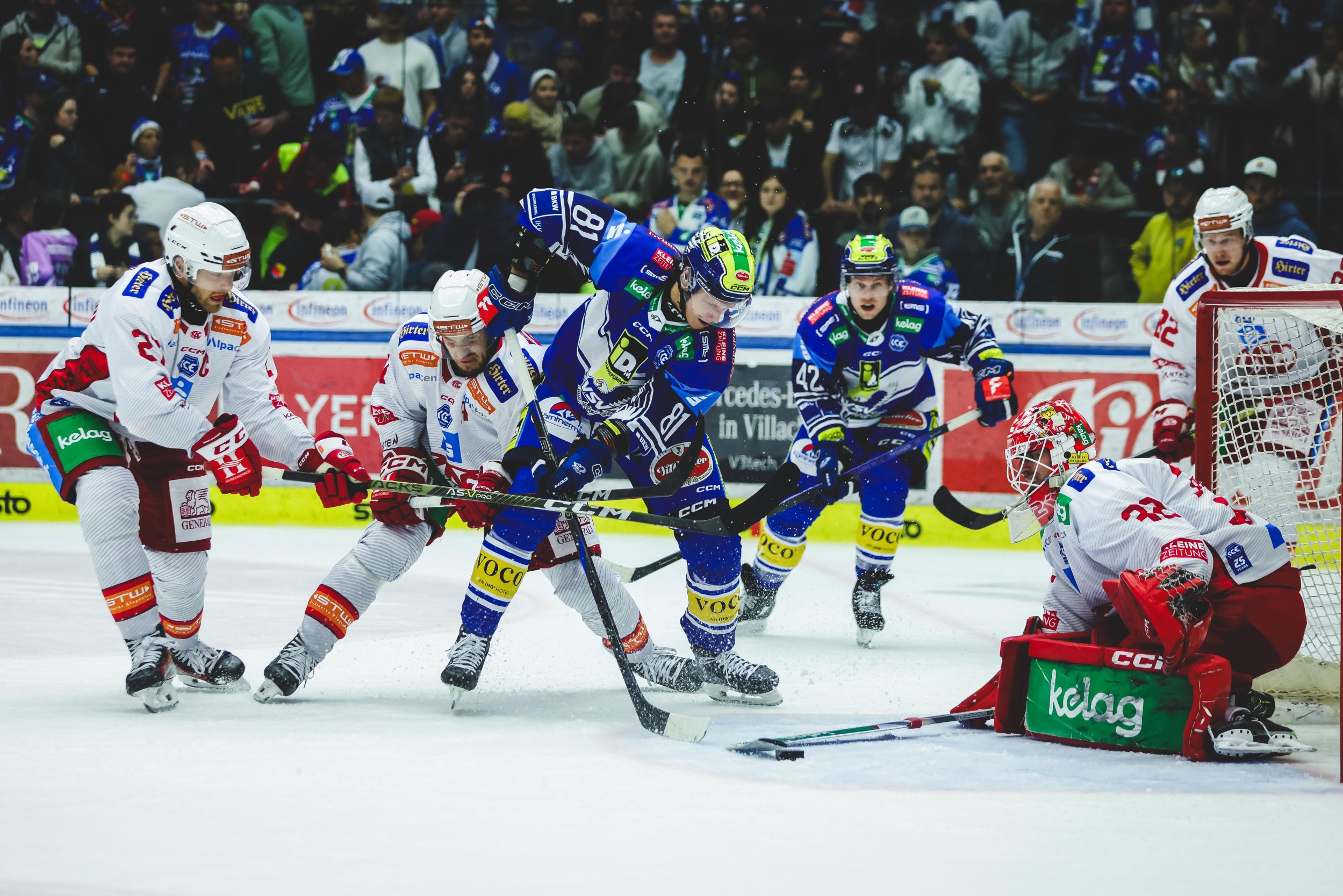 Befreiungsschlag im Derby! <a href='/de/daten/news/eishockey/vsv/' class='tag'>VSV</a> biegt <a href='/de/daten/news/eishockey/kac/' class='tag'>KAC</a> in Overtime