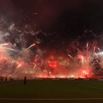 Atemberaubend! River-Fans mit unglaublicher Feuerwerk-Show