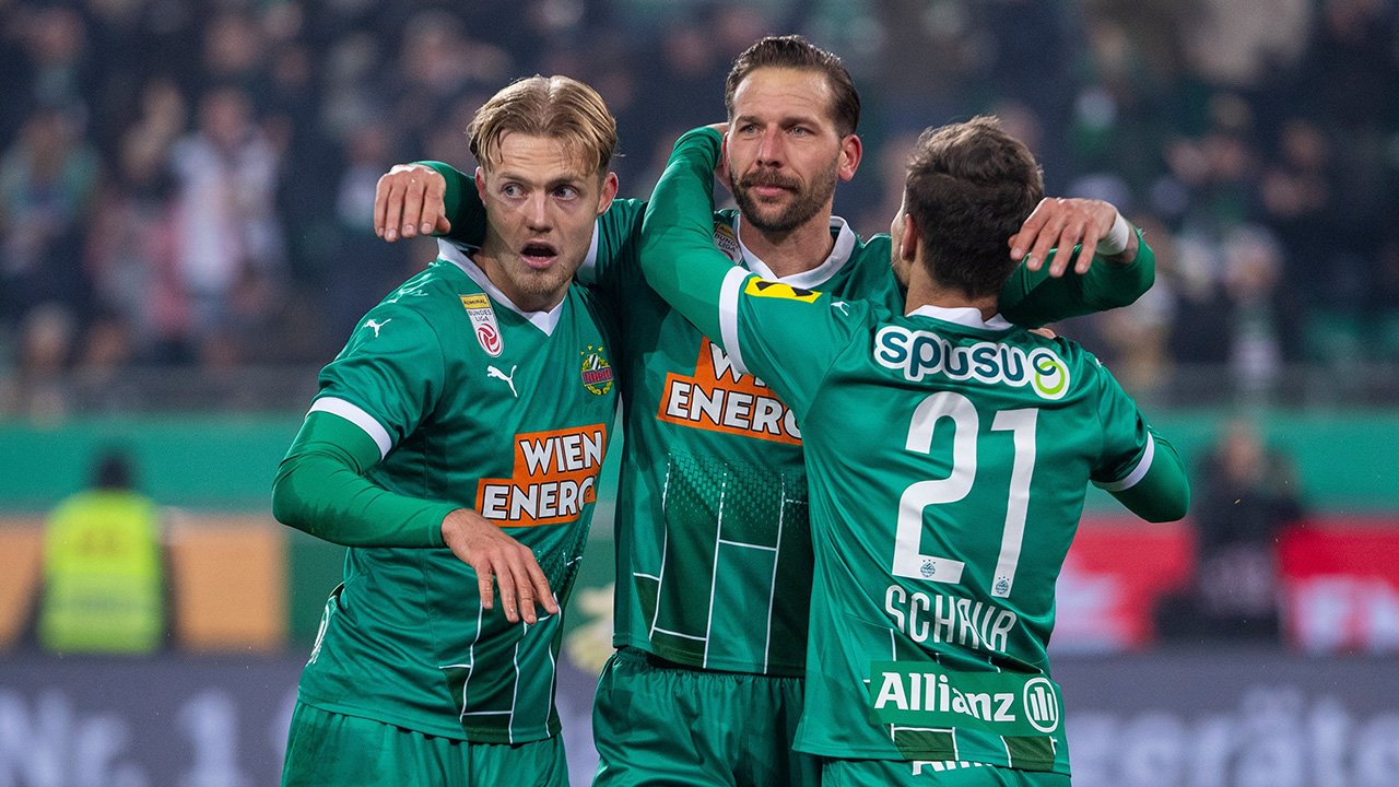 Trotz Verletzungsmisere: Rapid lässt Klagenfurt keine Chance