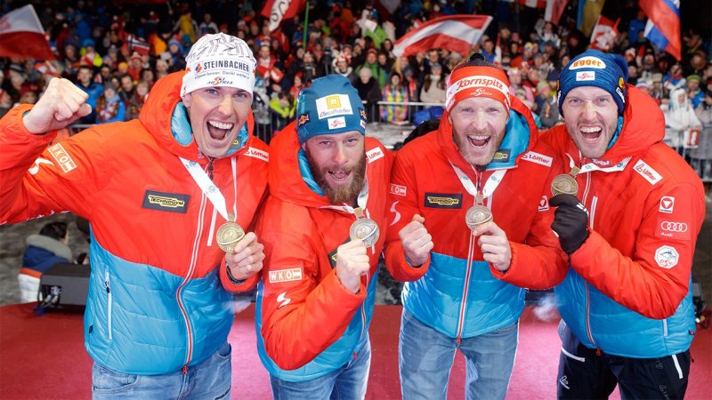 Die rot-weiß-roten Biathlon-Sternstunden in Hochfilzen