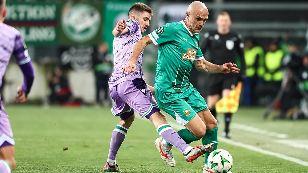 Rapid gibt in der Conference League erstmals Punkte ab