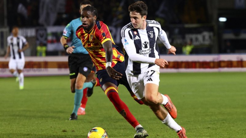 Juventus verlässt auch Lecce ohne Niederlage