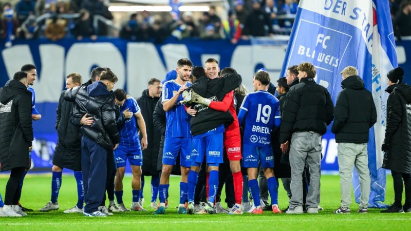 Blau-Weiß überwintert vor dem LASK: "Unglaublicher Moment"