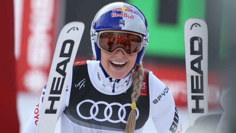 Beim Comeback: <a href='/de/daten/news/lindsey-vonn/' class='tag'>Lindsey Vonn</a> legt eines drauf!