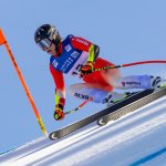 Conny Hütter im 2. Beaver-Creek-Training vorne dabei