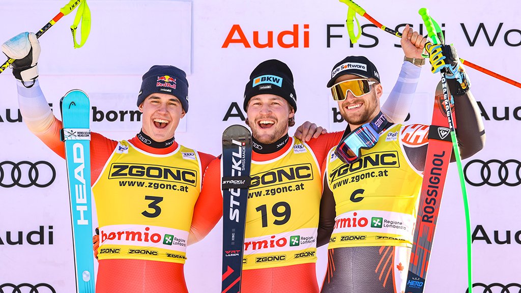 Schweizer Premierensieg: Das Ergebnis der Abfahrt in Bormio