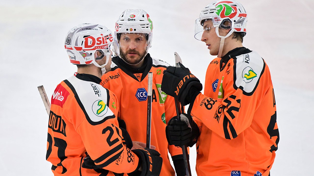 Nach zwei Niederlagen in Folge: <a href='/de/daten/news/eishockey/graz99ers/' class='tag'>Graz99ers</a> siegen gegen Linz
