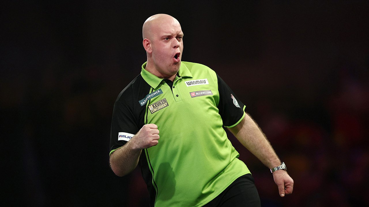 Van Gerwen kämpft sich ins Achtelfinale