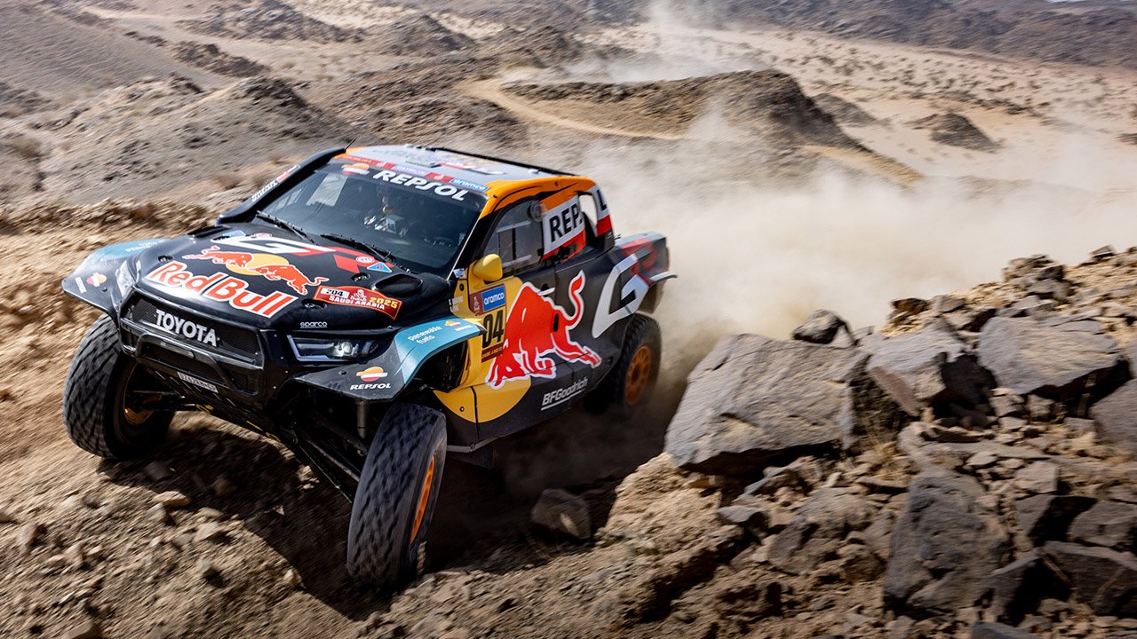 Nach Überschlag angehalten: 1. Dakar-Etappe an Toyota-Fahrer