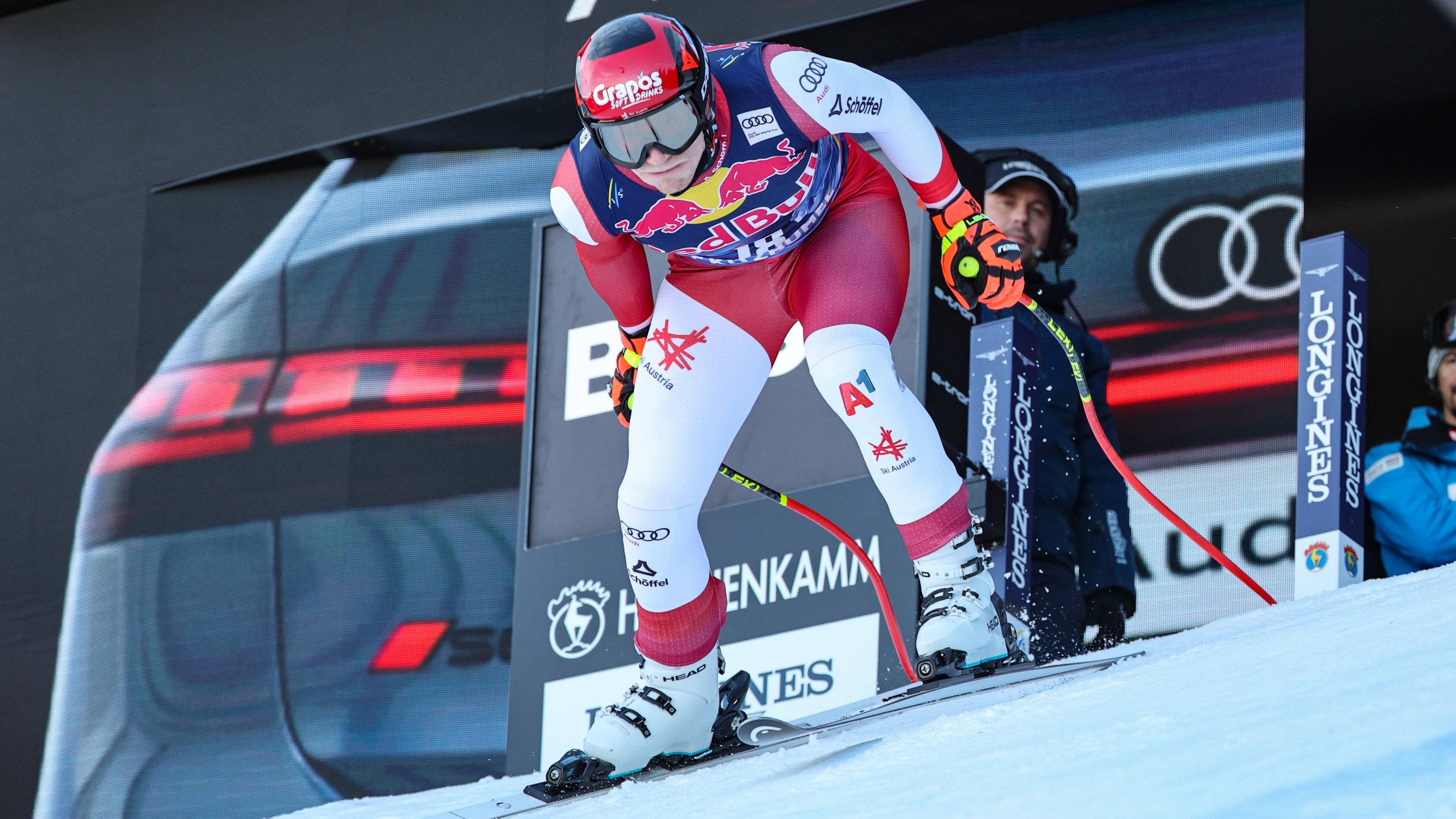 Babinsky zeigt im ersten Kitzbühel-Training auf