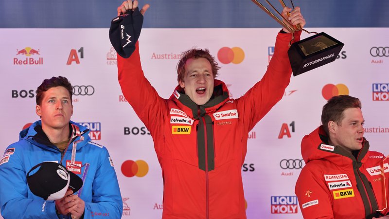 Kitzbühel, Super-G: Die Bilder der Siegerehrung