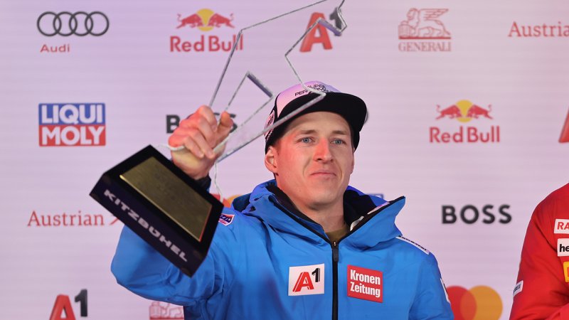 Kitzbühel, Super-G: Die Bilder der Siegerehrung