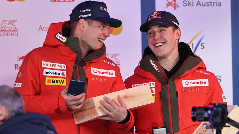 Kitzbühel, Super-G: Die Bilder der Siegerehrung