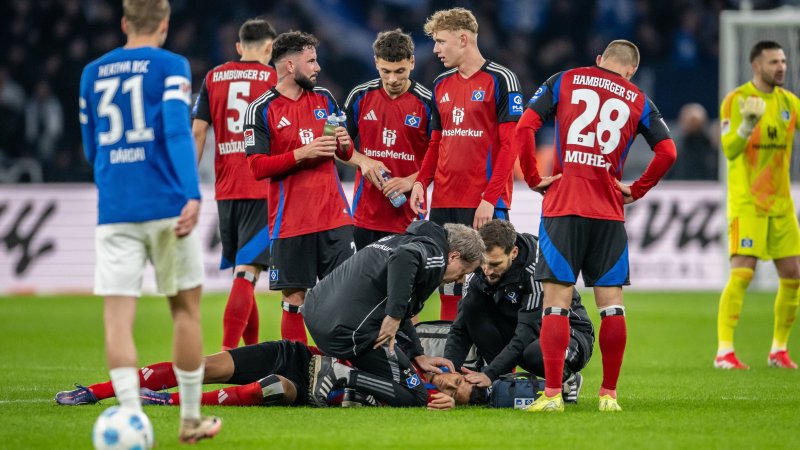 Nach Crash im Luftduell: Die Diagnose bei HSVs Selke
