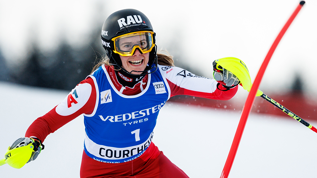 Liensberger verpasst im Courchevel-Slalom das Podest