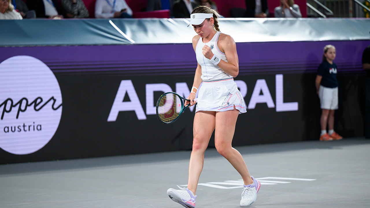 Alexandrova holt in Linz im dritten Endspiel den Titel