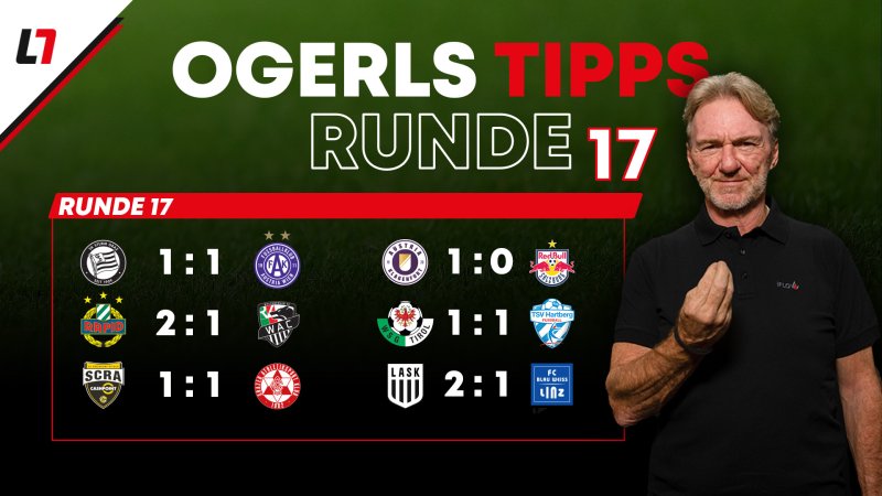 Wer holt die Punkte? Ogris tippt die 17. Runde