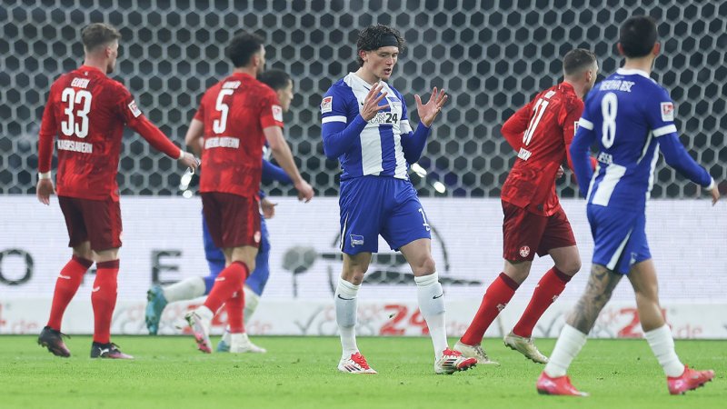 Dritte Niederlage am Stück: Hertha unterliegt auch Lautern